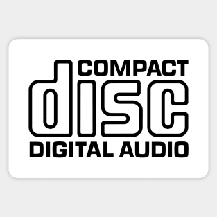 Compact Disc Digital Audio Logo CD Collector Gift Cool Retro Vintage 80s 90s Aesthetic Audiophile Meme Sticker